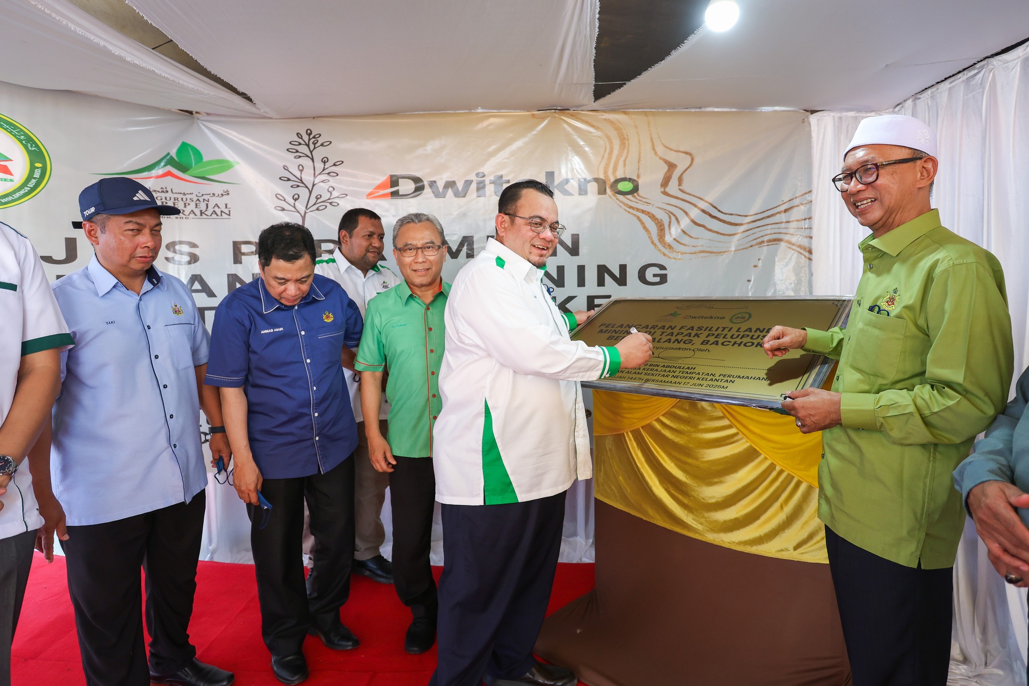 MAJLIS PERASMIAN PROJEK LANDFILL MINING & LAWATAN KERJA KE TAPAK PELUPUSAN BERIS LALANG, BACHOK