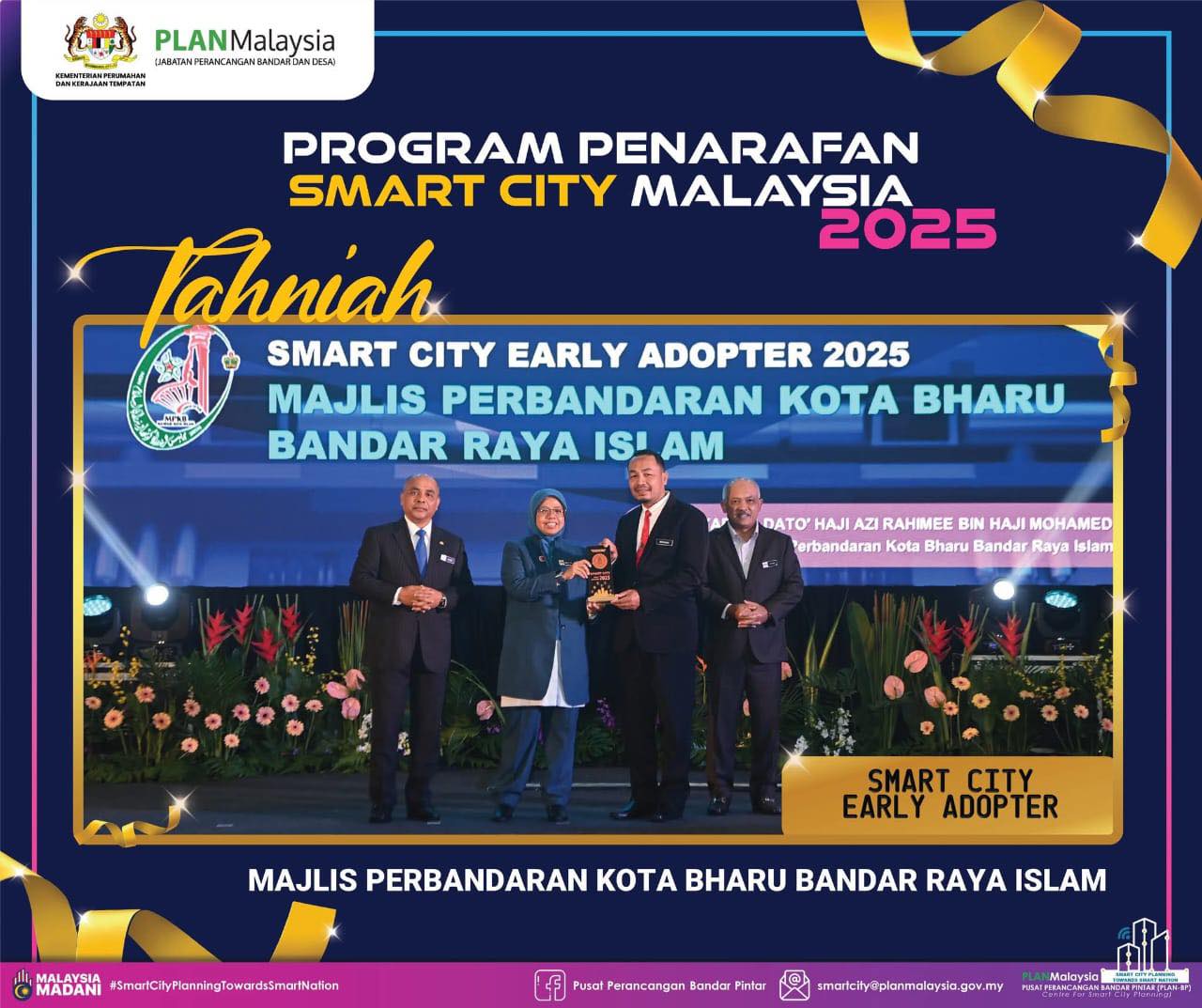 MAJLIS PERBANDARAN KOTA BHARU BANDAR RAYA ISLAM DIIKTIRAF SEBAGAI 𝐒𝐌𝐀𝐑𝐓 𝐂𝐈𝐓𝐘 𝐄𝐀𝐑𝐋𝐘 𝐀𝐃𝐎𝐏𝐓𝐄𝐑 𝟐𝟎𝟐𝟓